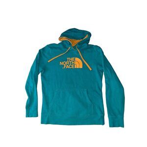 North Face Teal‎ Orange Hoodie Sweatshirt Size Women's Small M